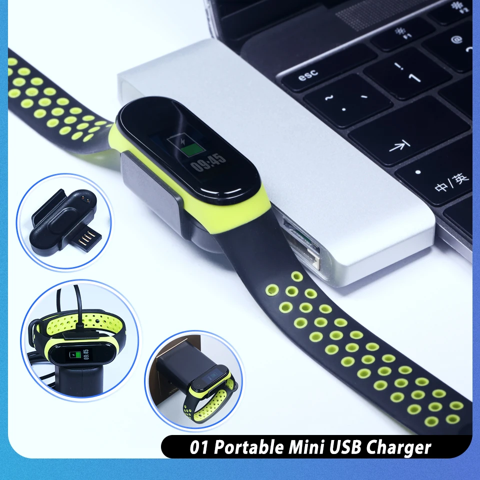 USB кабель для зарядного устройства Xiaomi Mi Band 4 5 зарядное устройство док станция