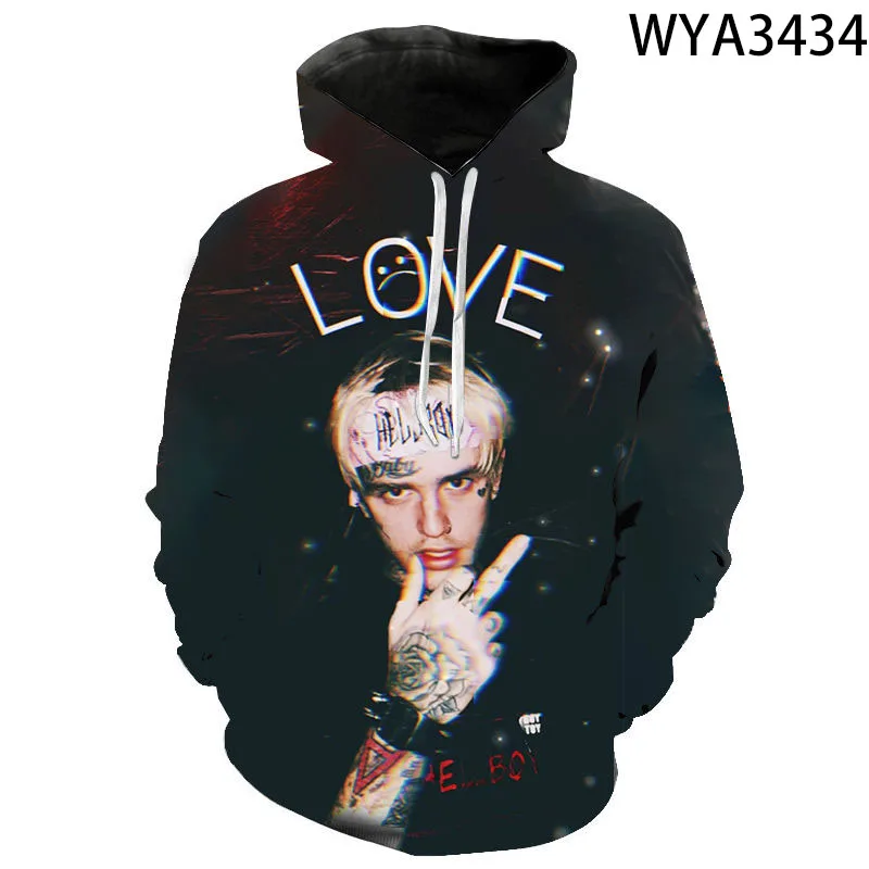 Толстовки Lil Peep для мужчин и женщин одежда в стиле Харадзюку модные повседневные