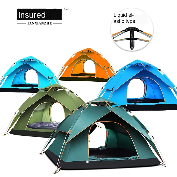 

Fully Automatic Tent Outdoor 3-4 People Thick Water Resistant Double Camping Open Country Camping Tent