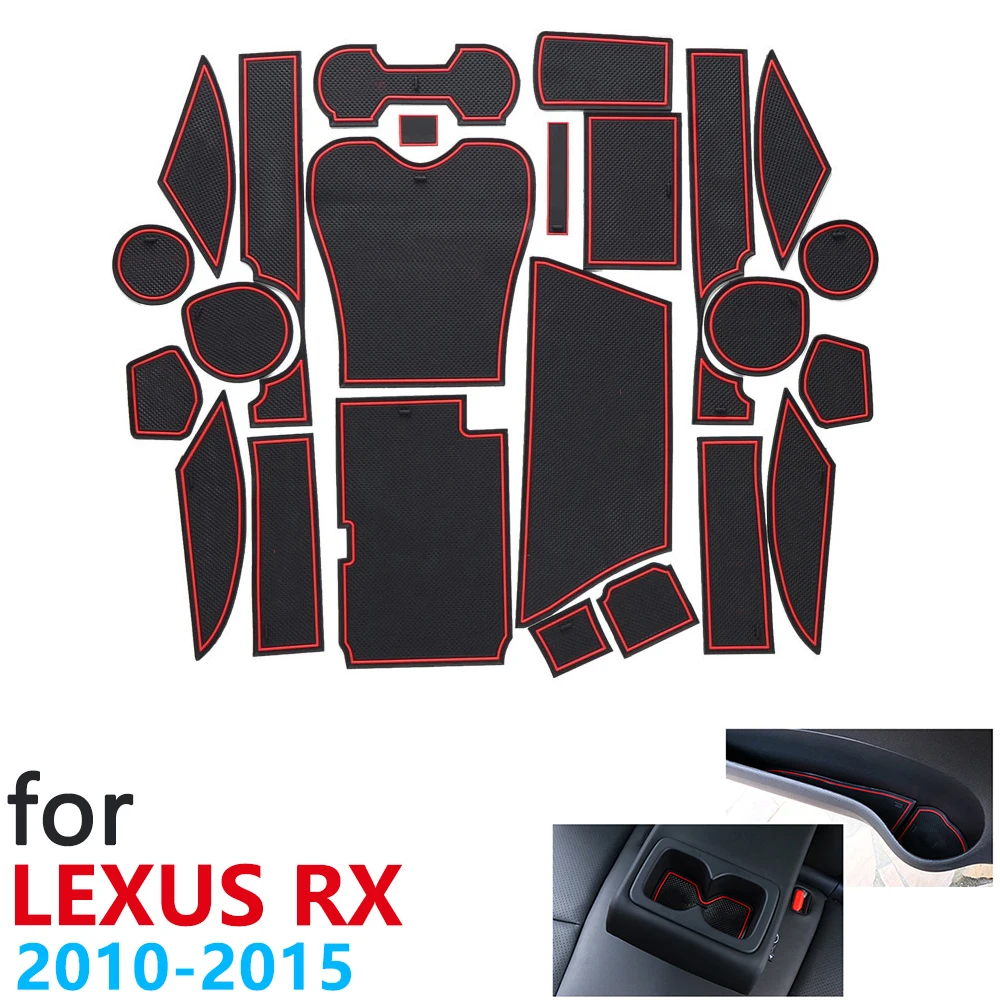 Противоскользящий резиновый коврик для двери Lexus RX RX270 RX350 RX450h 270 350 450h 2010 ~ 2015