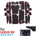 Противоскользящий резиновый коврик для двери Lexus RX RX270 RX350 RX450h 270 350 450h 2010  2015 Аксессуары коврик для телефона