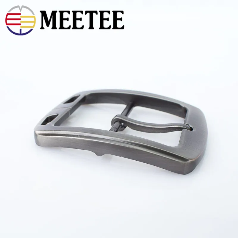 Meetee 38 мм Мужской металлический матовый ремень с пряжкой на голову DIY украшения
