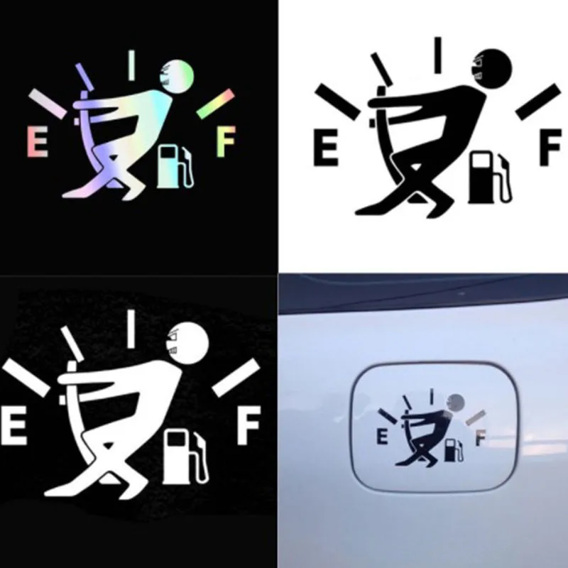 

1pc Funny Empty Petrol Cap Fuel Tank Vinyl Car Side Sticker Decal Graphic Motorbike