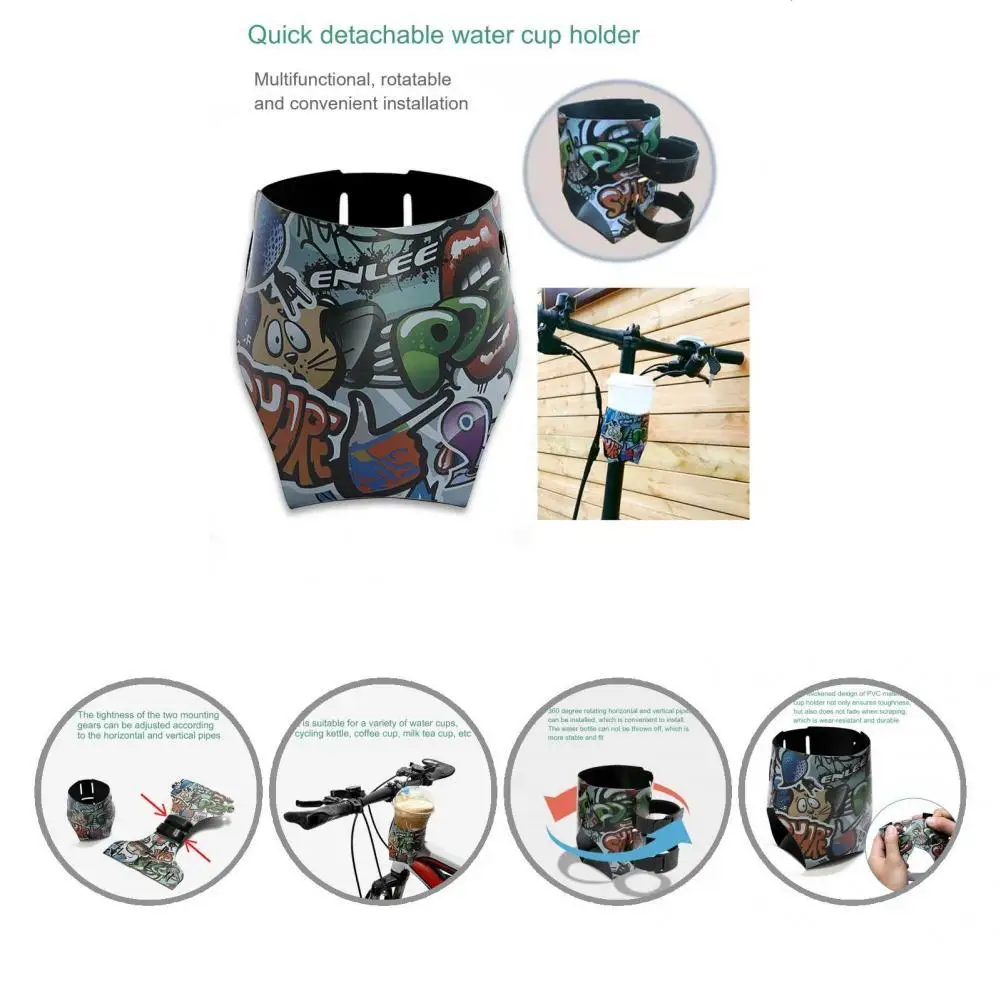 

Universal Foldable Bike Mount Coffee Holder Bracket Anti-slip Bicycle Mount Coffee Holder High Load-bearing for Racing