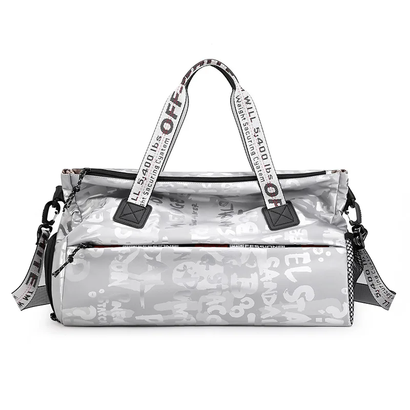 저렴한 체육관 가방 여성 건식 습식 분리 새로운 출장 야외 운동 휴대용 요가 가방 맞춤 로고 짧은 여행 가방