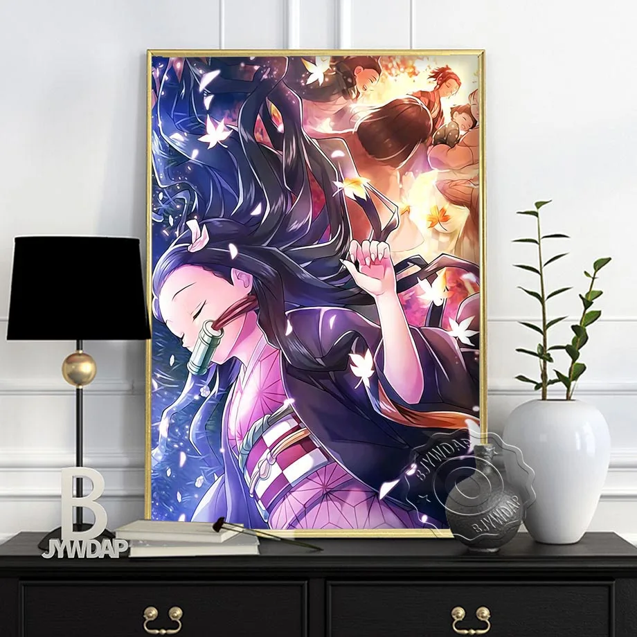 Постеры и плакаты с классическим японским аниме клинком рассекающего демонов