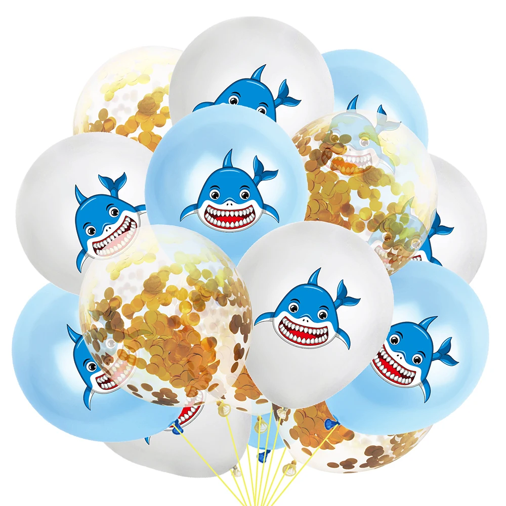 15 шт. Angry Birds Акула латексные воздушные шары на день рождения вечерние украшения