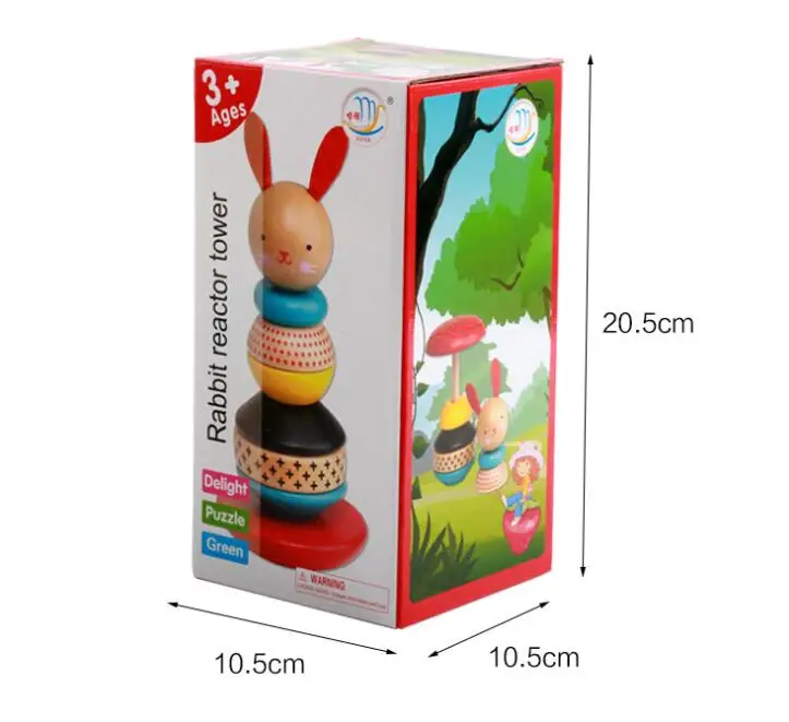Материалы Монтессори в животном стиле jinga rabbit montessori Детские Обучающие Игрушки