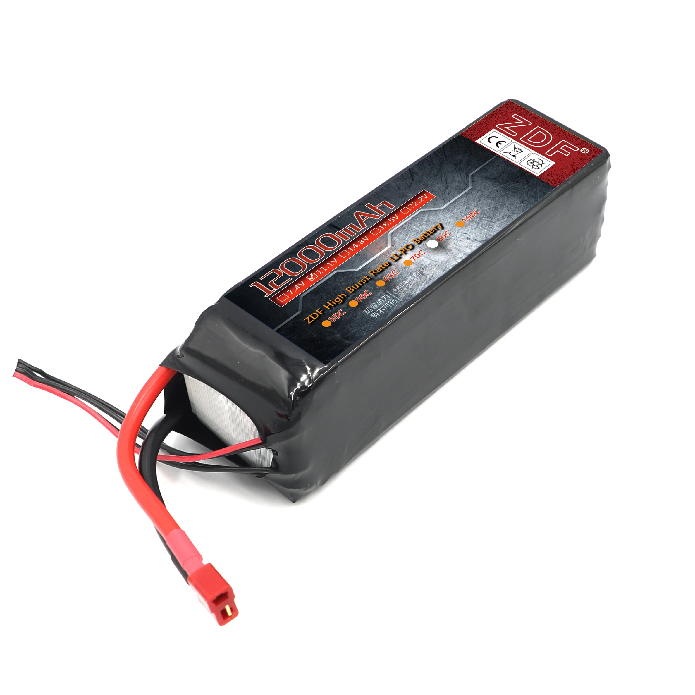 ZDF Lipo Battery 3S 12000 мАч 11 1 В аккумулятор 80C для TRAXXAS 77086 4 SPARTAN X MAXX|Детали и аксессуары| |
