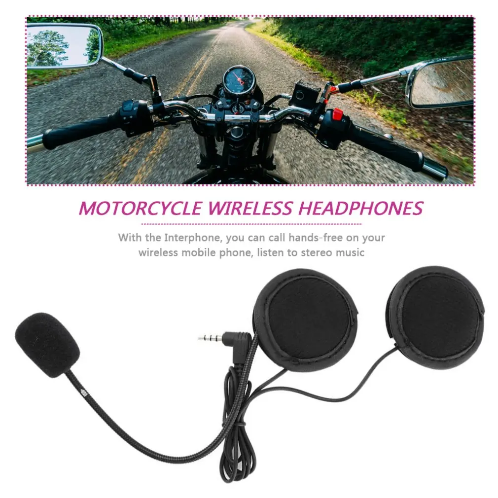Bluetooth гарнитура для мотоциклетного шлема 3 5 мм 1200 м|Наушники и гарнитуры| |