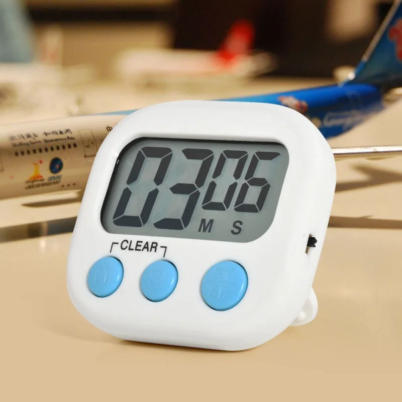 Новый супер ЖК цифровой экран кухонный таймер 1 шт. 7 видов цветов Магнитные часы