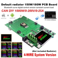 diy 1000w 2 4 dc usb tester electronic load lithium battery capacity monitor discharge charge power supply meter pcb board