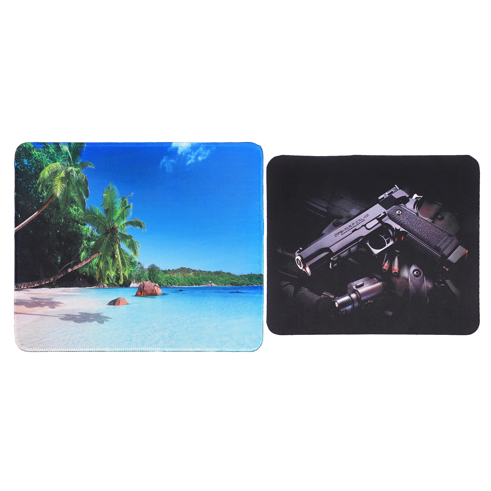 

2 шт., Нескользящий Резиновый коврик для мыши