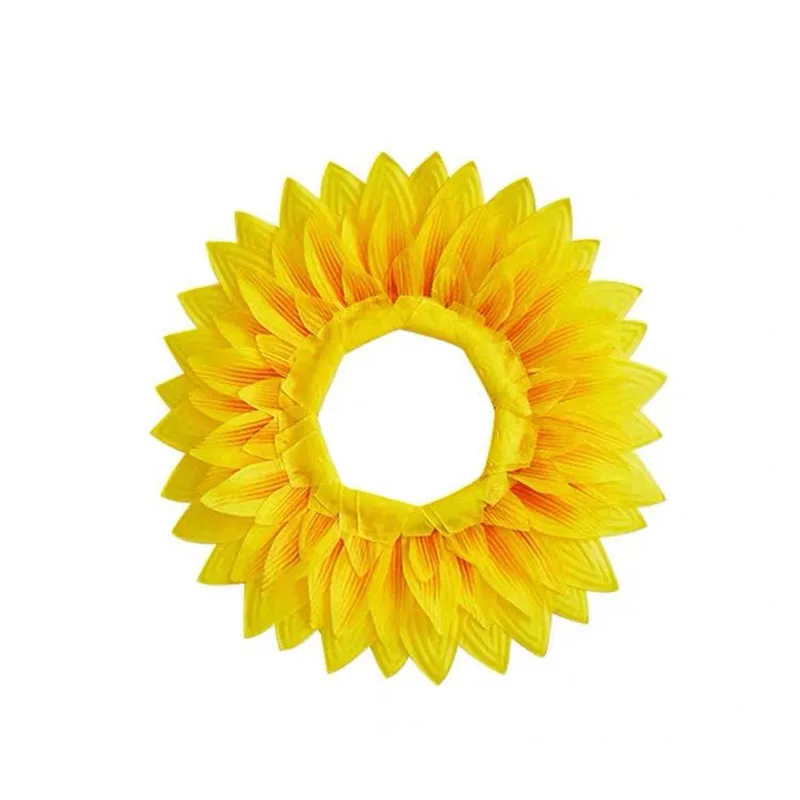 

Sunflower Headgear, Funny Performance Props, Sunflower Hat Hood for Dance Party Festival Games Kids Teens Adults