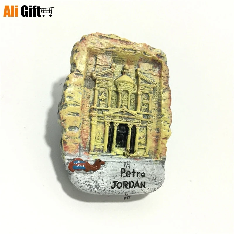 Туристический Мемориальный полимер магнит на холодильник руины Петра 3D