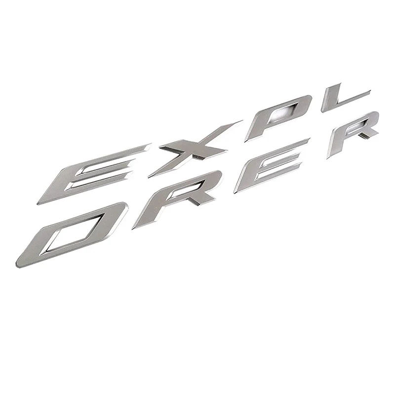 Explorer Car Emblem Front Hood 3D Letters Sticker Fit for Ford 2011-2019 (Gloss Silver) | Автомобили и мотоциклы