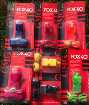 Классический свисток FOX40 12 шт./лот для рефери с CMG и шнурком в блистерной упаковке |