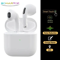 tws pro5 wireless headset bluetooth earphones gps waterproof music smart touch headphones business headset for all smartphones