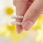 Женское Обручальное кольцо, Элегантное открытое кольцо в виде цветка маргаритки