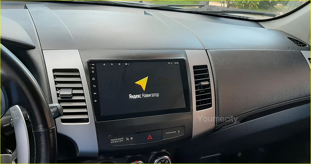 9 дюймов Android 9,0 Восьмиядерный 2 грамма 32 ГРОМ автомобильный dvd-плеер для Mitsubishi Outlander 2006-2013 радио gps Навигация BT wifi Навител
