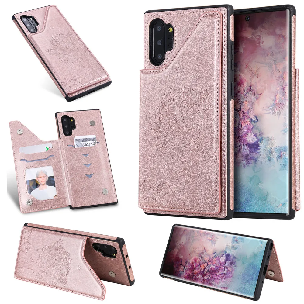 Для samsung Galaxy Note 10 Note 10+ 5G Чехол кожаный флип чехол-портмоне держатель чехол для samsung Note 10pro Note10 Plus Fundas
