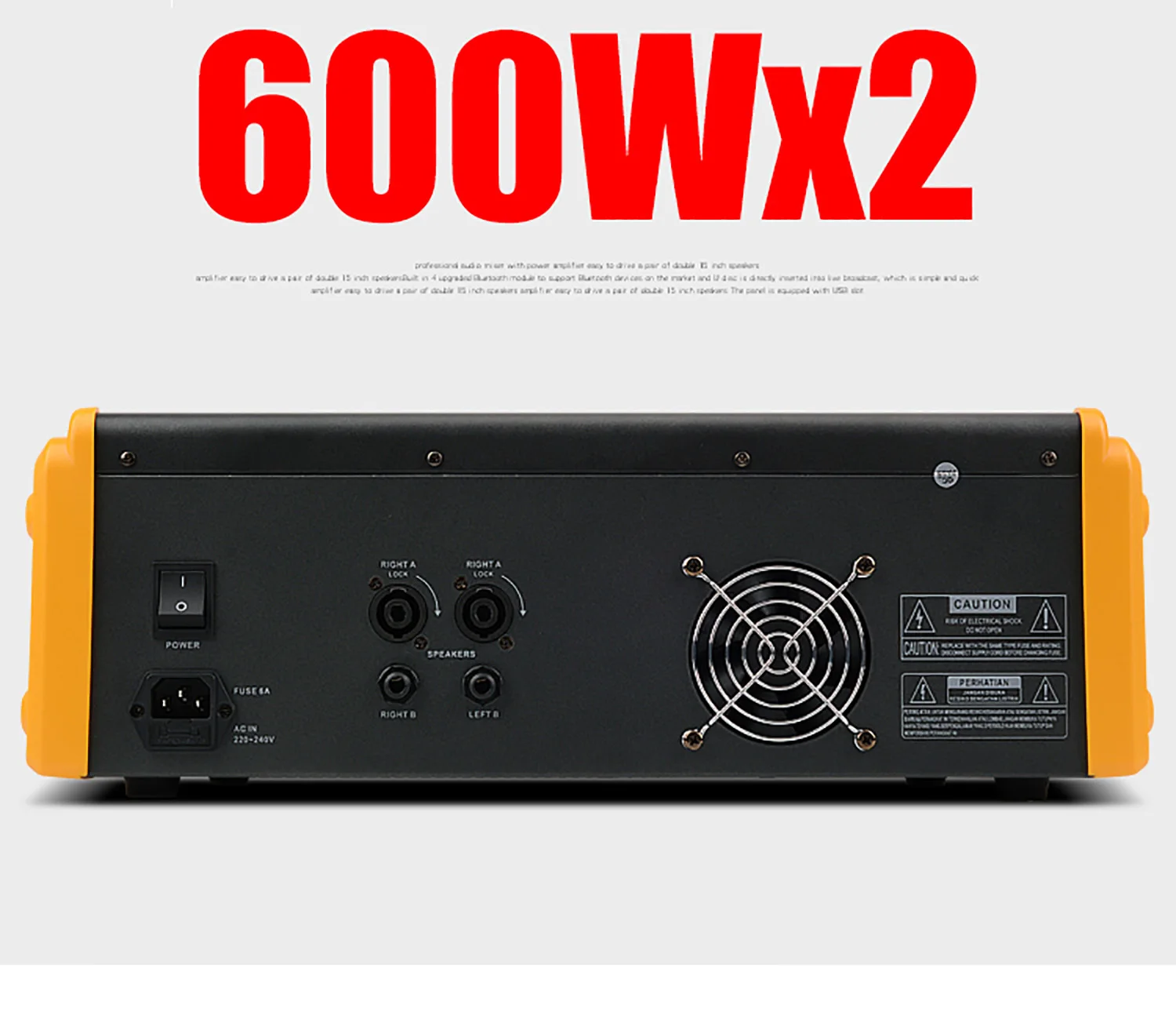 GAX-PM12 Профессиональный 600 Вт 12-канальный усилитель мощности звуковой миксер