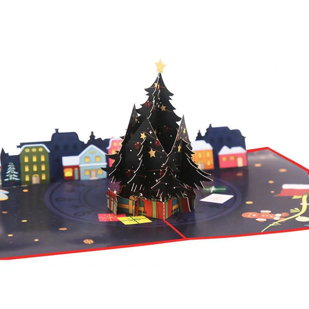 

Paper Charming Hidden Design Holiday Card Beautiful Holiday Card Foldable for Friends