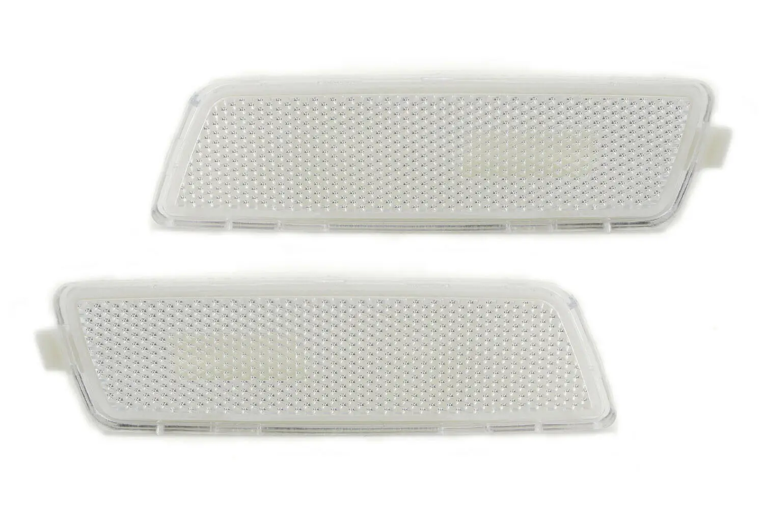 Пара передних прозрачных линз для бампера боковых габаритных огней указателей