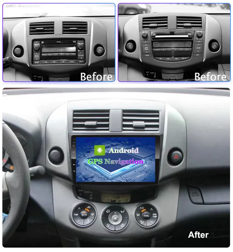 9 ''IPS 2.5D Android 10 автомобильный DVD-плеер для RAV4 Rav 4 2007 2008 2009 2010 2011 автомобильное