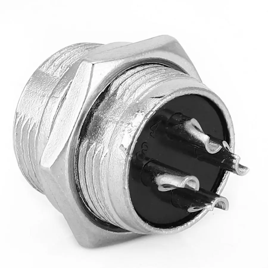 100 шт. авиационный штекер Универсальный Мужской 4 шпильки разъем электрическое