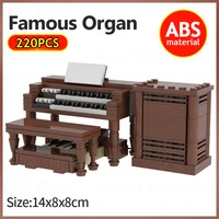 moc creative musical instrument series piano hammond b3 organ model building blocks bricks diy assembly toys xmas gifts for kids