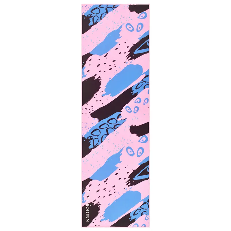 Pink leopard Холодное полотенце для плавания, Женская охлаждающая одежда, Беговая выносливая спортивная одежда, портативное прохладное полотенце из микрофибры - Цвет: Pink leopard