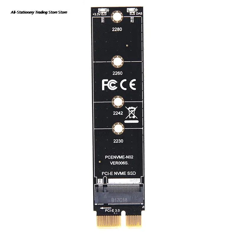 Адаптер PCIE к M2 NVMe SSD X1 Райзер PCI-E PCI Express M Соединитель в форме ключа поддерживает 2230