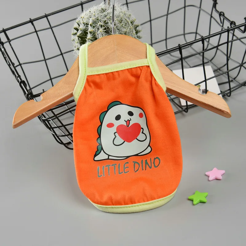 

Dog Clothes Cartoon Vest Cartoons Style Good-looking Cool Comfortable And Soft Durable Pet Vest Pet Clothing Lovely Vest