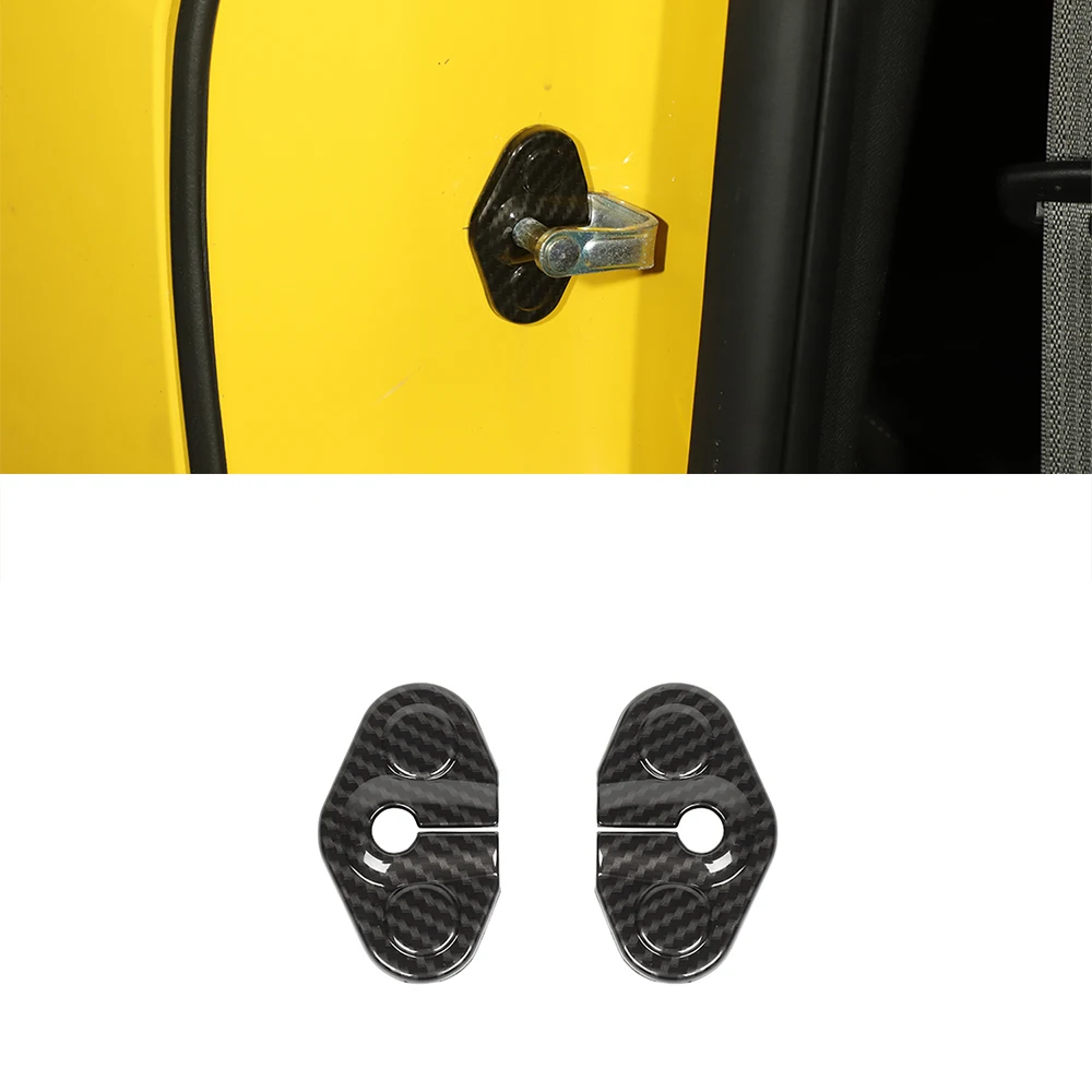 

Car Door Lock Cover Buckle Decoration Trim for Chevrolet Camaro 2010 2011 2012 2013 2014 2015 Interior Accessories Carbon Fiber