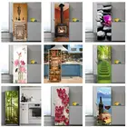 3D самоклеющиеся ПВХ обои для камина для холодильника, кухни, декор для холодильника, водостойкая Съемная Наклейка на стену