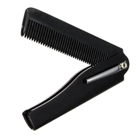 1 pcs mens womens beauty handmade folding pocket clip hair moustache beard comb hair styling tool high quality
