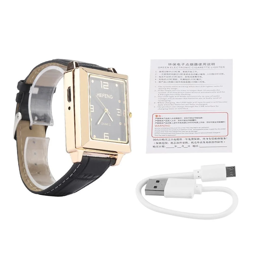 Зажигалка для часов креативная личность мужские кварцевые часы Электронная
