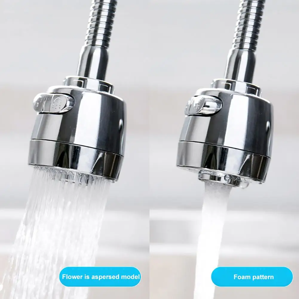 

Metal 360 Degree Adjustable Flexible Nozzle Spout Water Saving Diffuser Home Bathroom Kitchen Sink Tap Faucet