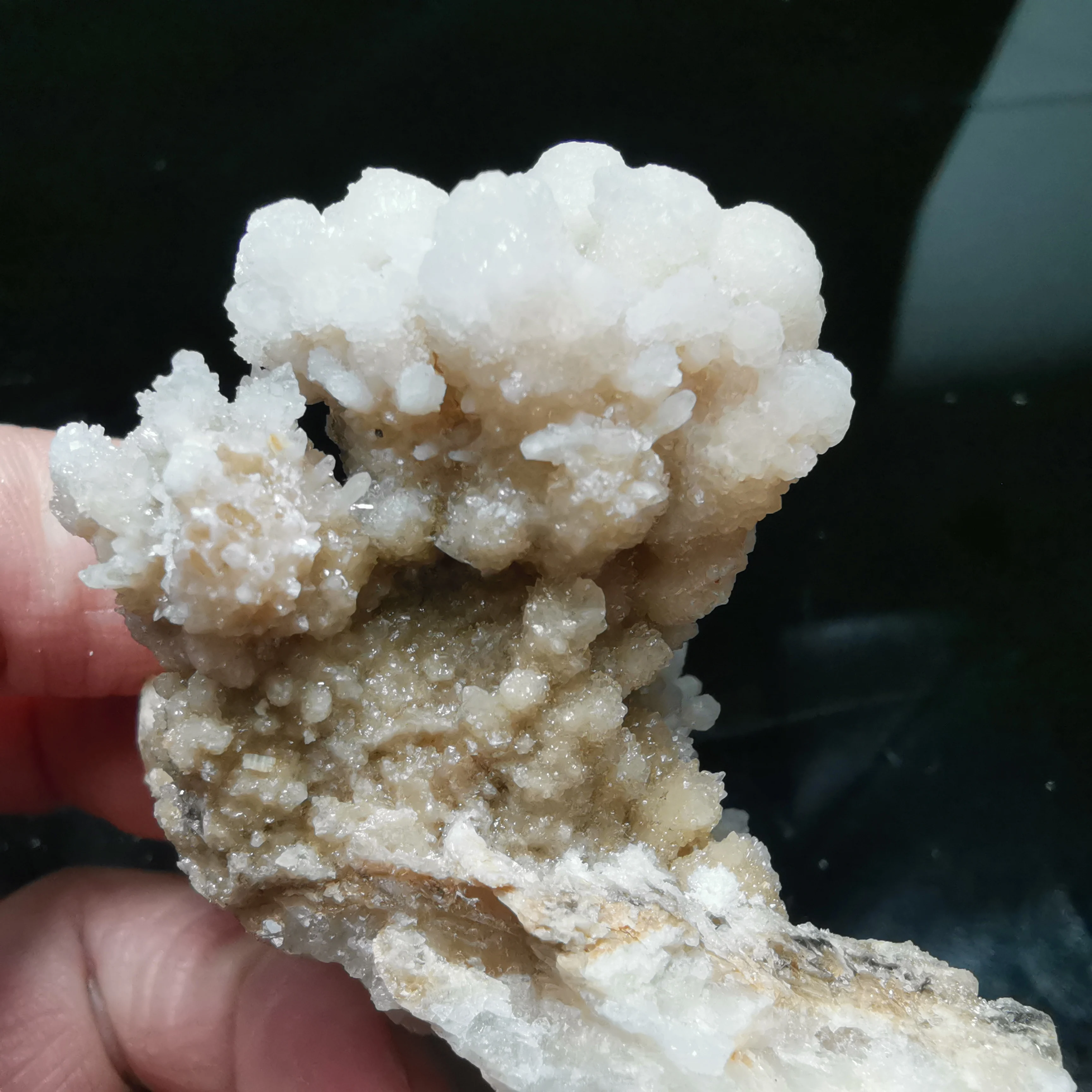 

80.2gNatural rare cactus flowering calcite and crystal stone mineral specimen healing energy furniture decoration QUARTZ GEM