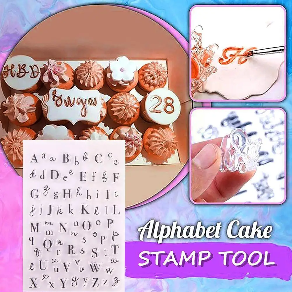 

Alphabet Embossed Cutter Mold Letter Cake Cookie Cutter Tools Decorating Fondant Cake Tool Stamp Stamp Cake Cake Letter Mol G2z8