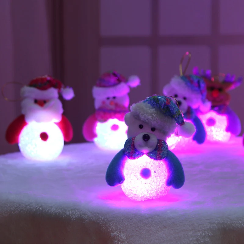 Рождественский светильник рождественский подарок мини стол милый Санта Клаус