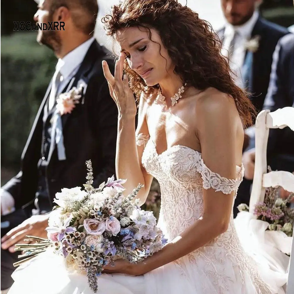 

Charming Ball Gown Wedding Dress 2021 Sleeveless Bridal Gown Sweetheart Chapel Train Bride Dresses Applique White Plus Size