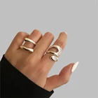 Модные кольца женские ювелирные изделия Серебряное кольцо дизайнерские ювелирные изделия женские регулируемые Открытые Кольца для женщин Свадебные