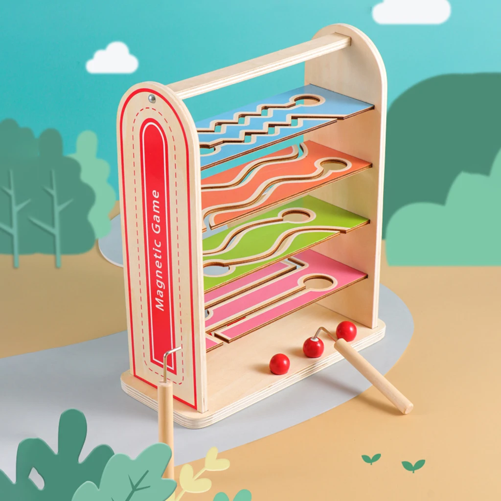 

Деревянная игрушка для детей и родителей, интерактивная игра, развивающая игрушка, игра для раннего дошкольного возраста для детей и взросл...