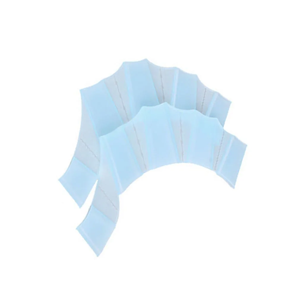 

3 Colors S/M/L 1 Pair Unisex Frog-Style Silicone Beam Ring Swimming Hand Fins Flippers Palm Finger Webbed Gloves Water Sports