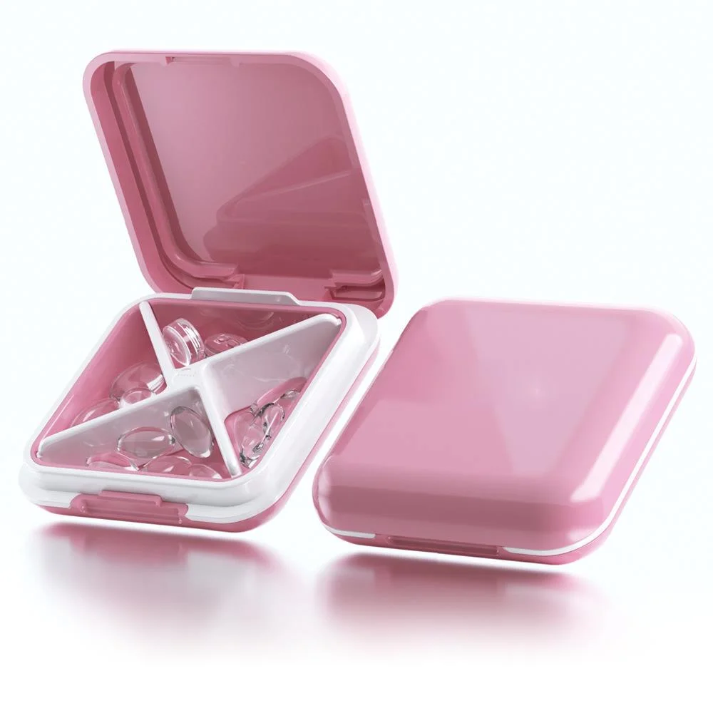 

Portable Four-part Pill Box Portable Pill Box Waterproof and Moisture-proof Sealed Storage Box