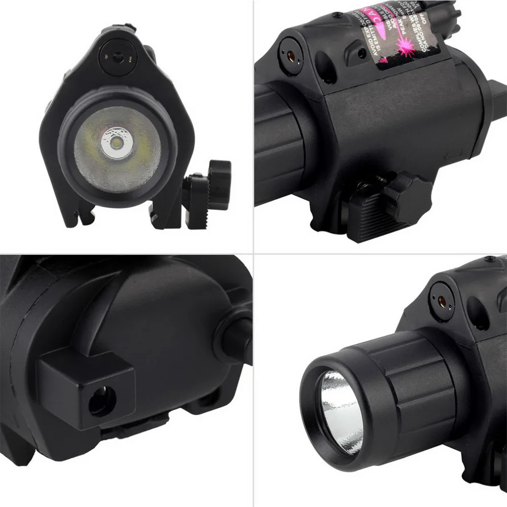 

200 Lumen Tactical Combo 2in1 Tactical LED Flashlight / LIGHT and Red Laser / Sight Combo Hotsale