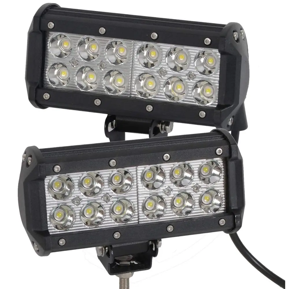 6 дюймов 36 Вт Светодиодный светильник 2 ряда с регулируемым кронштейном точечная