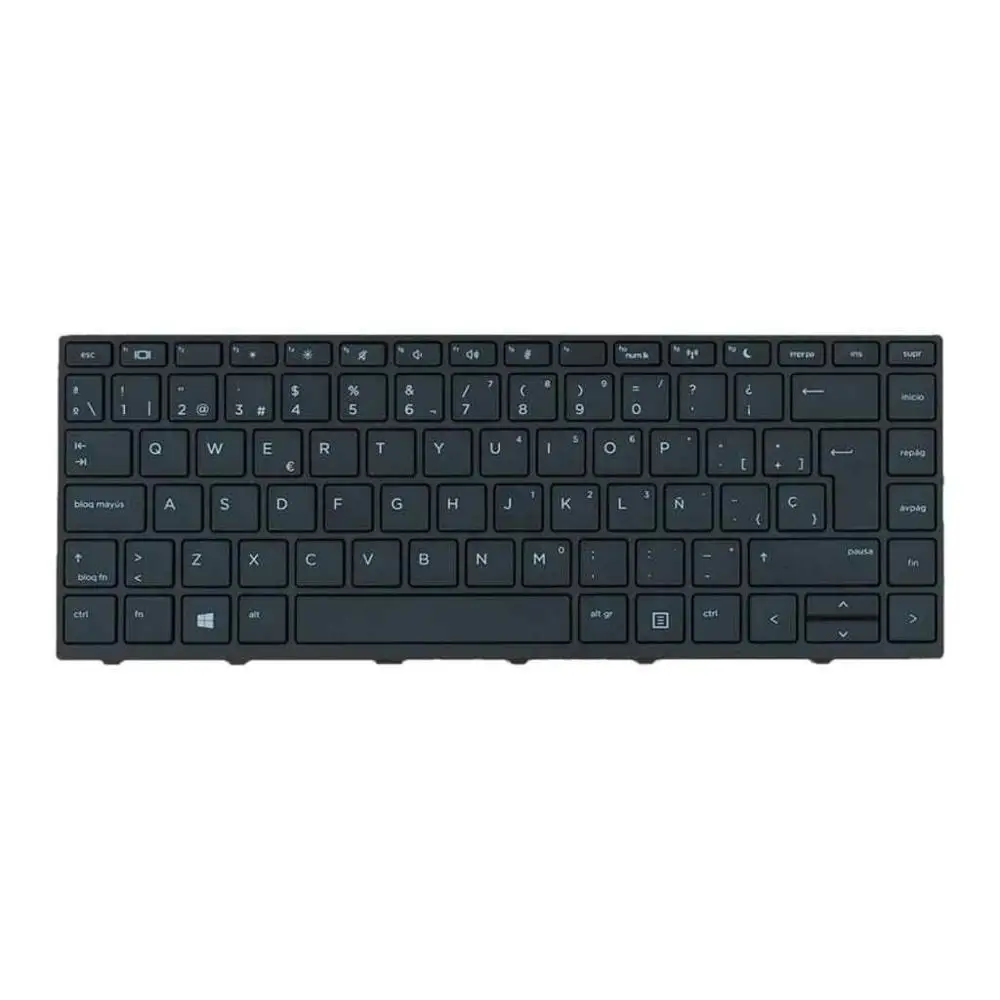 

New Black Spanish SP Keyboard for HP Probook 430/440/445 G5 Laptop black Frame